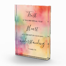 Spreuken 3:5 Bijbelvers Acryl