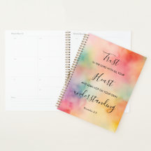 Spreuken 3:5 Christelijk aquarel ontwerp