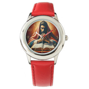 Spreuken 3:5 heilige bijbel met handen horloge