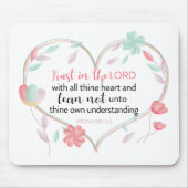 Spreuken 3:5 Mousepad - Vertrouwen in het Hart van Muismat (Voorkant)