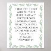 Spreuken 3:5 Poster (Voorkant)