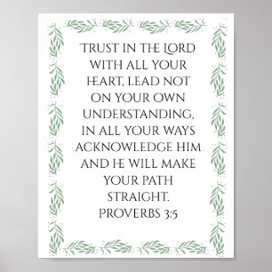 Spreuken 3:5 Poster