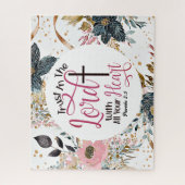 Spreuken 3:5 Vertrouw op het Bijbelvers Legpuzzel (Verticaal)