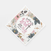 Spreuken 3:5 Vertrouw op het Bijbelvers Servet (Hoek)