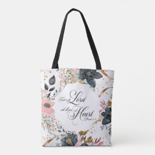 Spreuken 3:5 Vertrouw op het Bijbelvers Tote Bag
