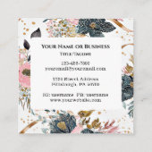 Spreuken 3:5 Vertrouw op het Bijbelvers Vierkante Visitekaartje (Achterkant)