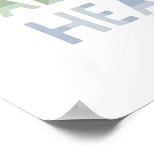 Spreuken 3:5 Vertrouwen in de Heer met Al Uw Hart Poster (Hoek)