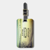 Spreuken 3:6 Hij zal uw pad leiden Bijbel Verse Bagagelabel (Voorkant verticaal)