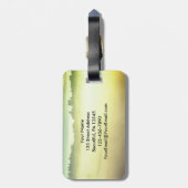 Spreuken 3:6 Hij zal uw pad leiden Bijbel Verse Bagagelabel (Achterkant verticaal)