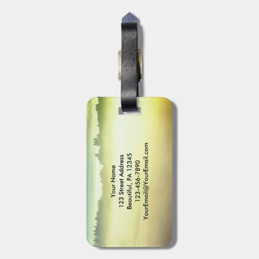 Spreuken 3:6 Hij zal uw pad leiden Bijbel Verse Bagagelabel (Achterkant verticaal)