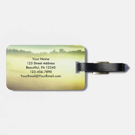 Spreuken 3:6 Hij zal uw pad leiden Bijbel Verse Bagagelabel (Achterkant horizontaal)