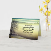 Spreuken 3:6 Hij zal uw pad leiden Bijbel Verse Kaart (Gele Bloem)