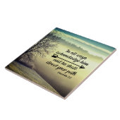 Spreuken 3:6 Hij zal uw pad leiden Bijbel Verse Tegeltje (Zijkant)