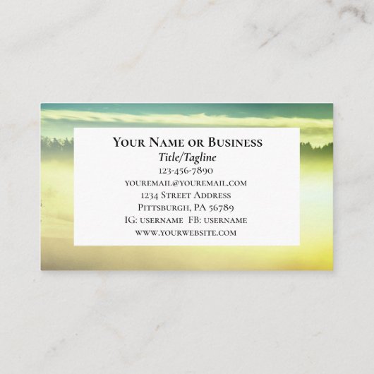 Spreuken 3:6 Hij zal uw pad leiden Bijbel Verse Visitekaartje (Achterkant)