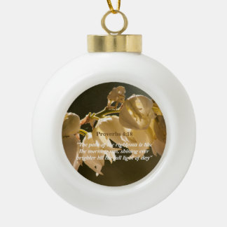 Spreuken 4:18 keramische bal ornament
