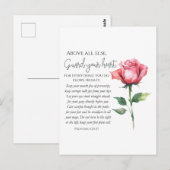 Spreuken 4:23-27 Bewaak uw hart, Schriftbloem Briefkaart (Voorkant / Achterkant)