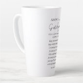 Spreuken 4:23-27 Bewaak uw hart, Schriftbloem Latte Mok (Linkerhoek)