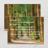 Spreuken 4:25-27 briefkaart (Voorkant / Achterkant)