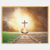 Spreuken 4:25-27 Gezellig Bijbelvers Fleece Deken (Voorkant (Horizontaal))