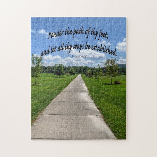 Spreuken 4:26 legpuzzel (Verticaal)