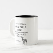 Spreuken 6: 5 tweekleurige koffiemok (Voorkant links)