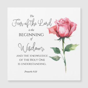 Spreuken 9:10 Angst voor de Roos-bloembijbel