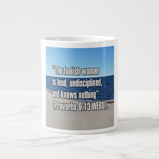 Spreuken 9:13 WEBU Mok (Voorkant)