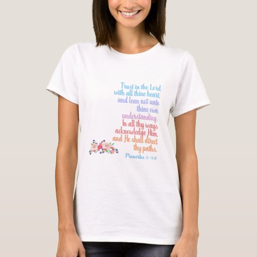 Spreuken Bijbelvers T-shirt (Voorkant)