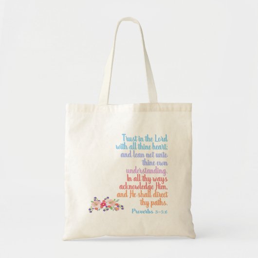 Spreuken Bijbelvers Tote Bag (Voorkant)