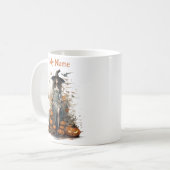 Spreuken en geesten: Halloween Witch Gepersonalise Koffiemok (Voorkant links)