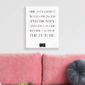 Spreuken Quote Custom Name Wrapped Canvas (Insitu (Woonkamer))