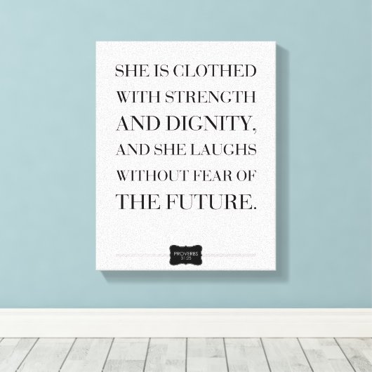 Spreuken Quote Custom Name Wrapped Canvas (Insitu (Houten vloer))