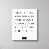 Spreuken Quote Custom Name Wrapped Canvas (Voorkant)