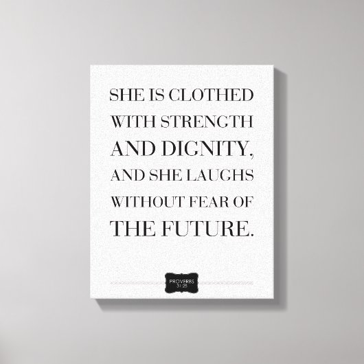 Spreuken Quote Custom Name Wrapped Canvas (Voorkant)