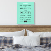 Spreuken Quote Custom Name Wrapped Canvas Afdruk (Insitu (Slaapkamer))