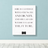 Spreuken Quote Custom Name Wrapped Canvas Afdruk (Insitu (Houten vloer))