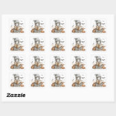 Spreuken & Verhalen – Mummy Envelope Seals Vierkante Sticker (Vel)