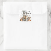 Spreuken & Verhalen – Mummy Envelope Seals Vierkante Sticker (Tas)