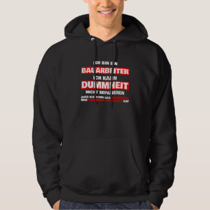 spreuken voor mannelijke bouwvakkers hoodie