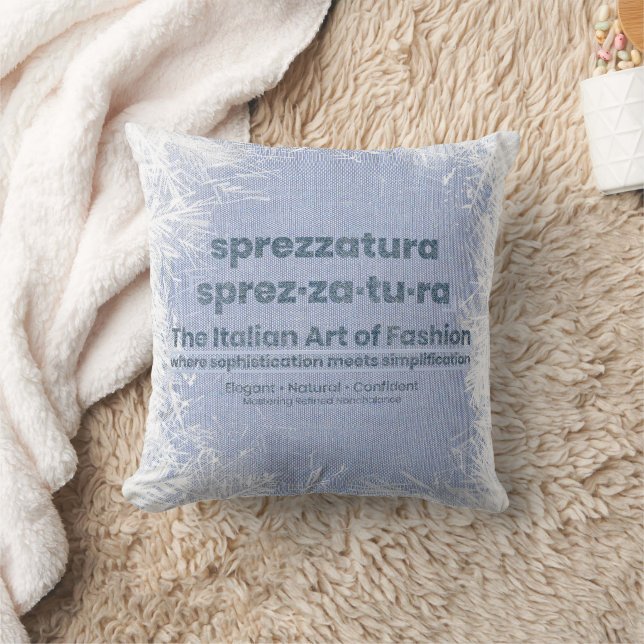 SPREZZATURA: DE ITALIAANSE KUNST VAN MODE - DenimA Kussen (Deken)