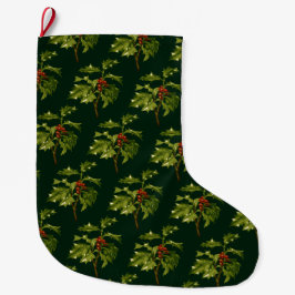 Sprig of Holly Christmas Red Berry  Grote Kerstsok