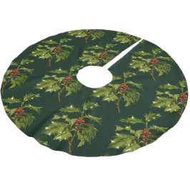 Sprig of Holly Christmas Red Berry  Kerstboom Rok