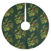 Sprig of Holly Christmas Red Berry  Kerstboom Rok (Voorkant)