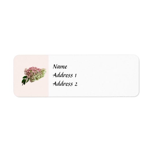 Sprig of Hydrangea Wedding Products Etiket (Voorkant)