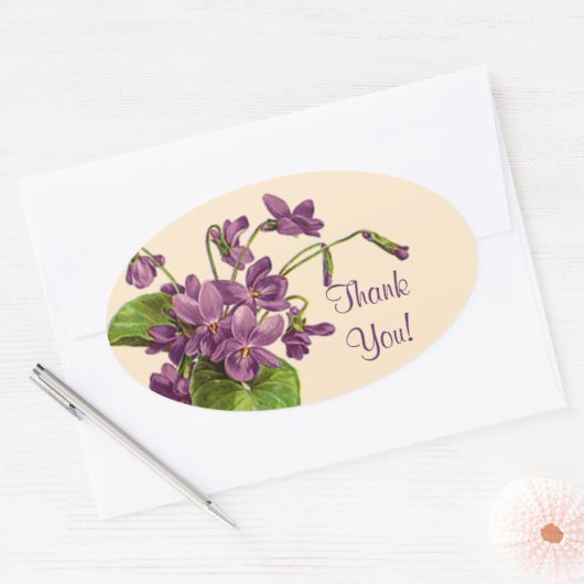 Sprig of Violets - Sticker (Envelop)