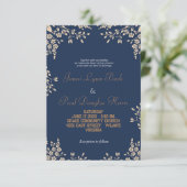 Sprig sprays - bruiloft uitnodiging (Staand voorkant)