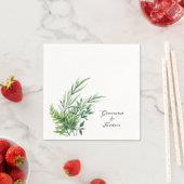 Sprig van groene Vrijgezellenfeest servetten (Insitu)