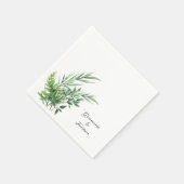 Sprig van groene Vrijgezellenfeest servetten (Hoek)