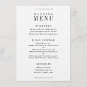 Sprig Wreath Classic Weddenrenmenu Menu (Voorkant)