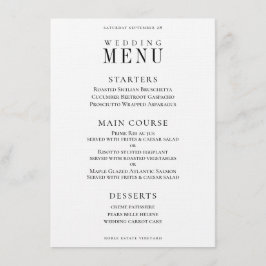 Sprig Wreath Classic Weddenrenmenu Menu
